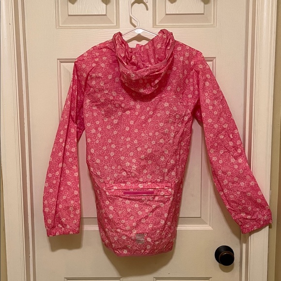 Lands' End Pink Floral Kids Raincoat - Picture 3 of 3